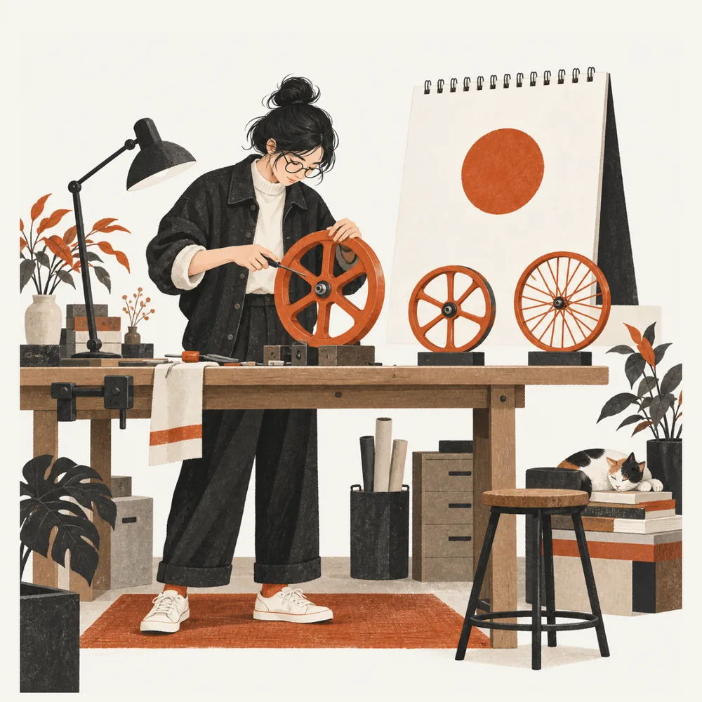 毎日改善する（BULKのクレド）のイラスト
