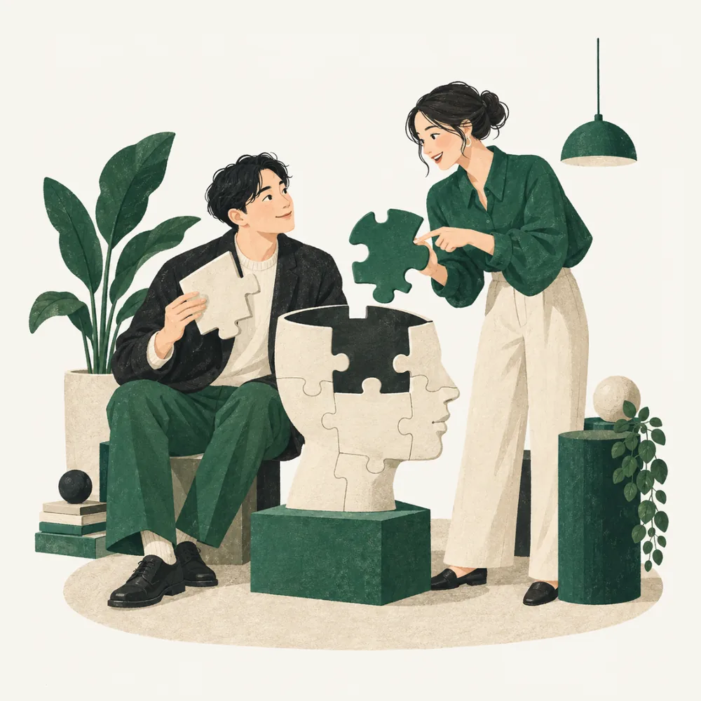 素直に受け取る（PUREのクレド）のイラスト