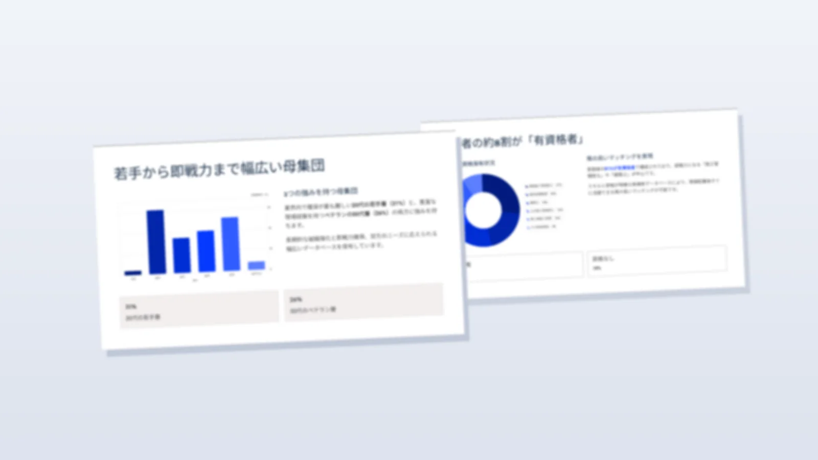人材紹介サービス概要資料の誌面